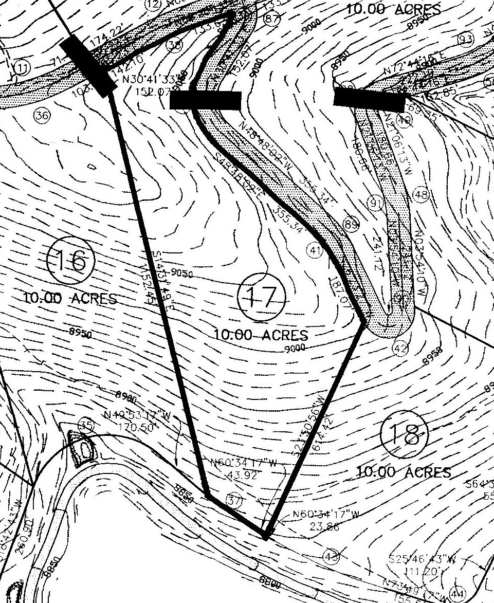 Land For Sale Parcel Map Near Taos & Angel Fire, New Mexico Bordering Carson National Forest by